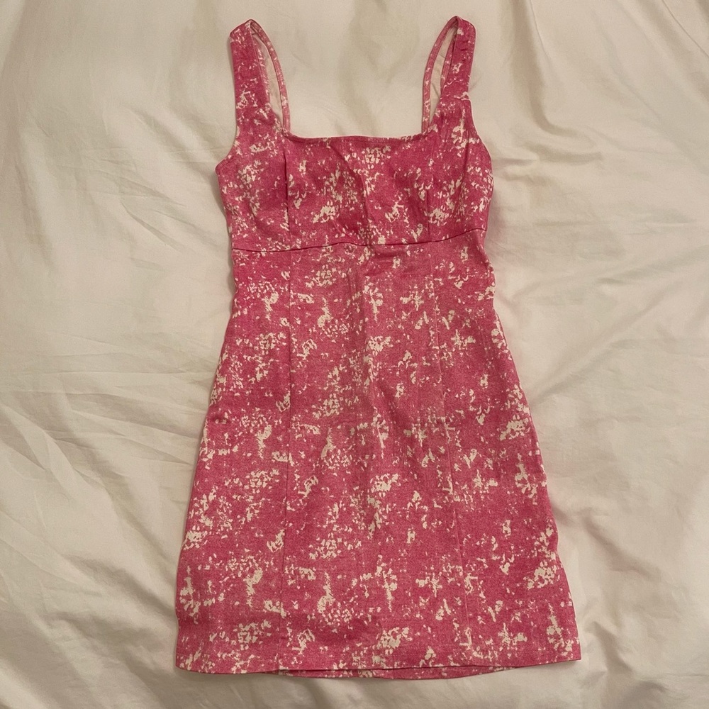 Low Back Pink Mini Dress
